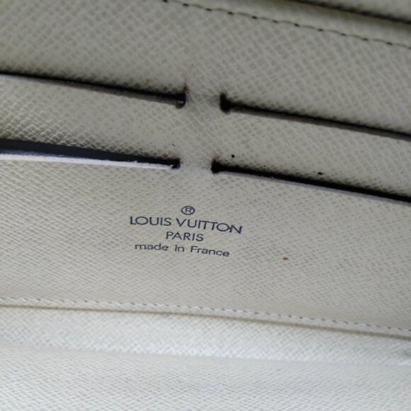 741254BQ (L3) Louis Vuitton Wallet Long White Damier Azul - Picture 8 of 10